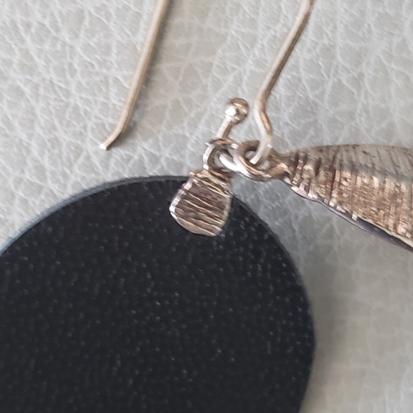 Silpada Set Layered Leaf Leather & Silver Necklace N3224 with Earrings W3274 - Picture 8 of 9